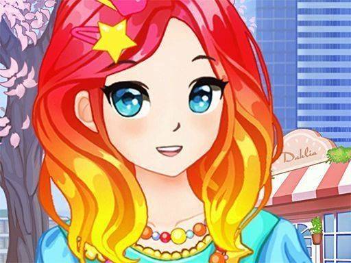 Anime Kawaii School Girls Dress Up Online Game