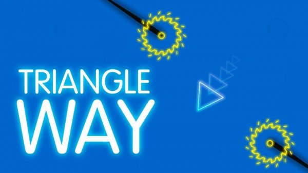 Triangle Way Neon Arcade Game