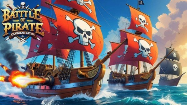 Battle of Pirates: Caribbean Battle - Naval War Game