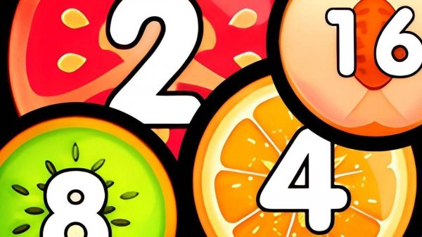 Merge Balls Shooter 2048 Connect Fruits - Puzzle Game