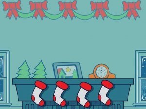Christmas Stockings Memory Puzzle