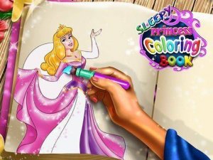 Sleepy Princess Coloring Book Online Game