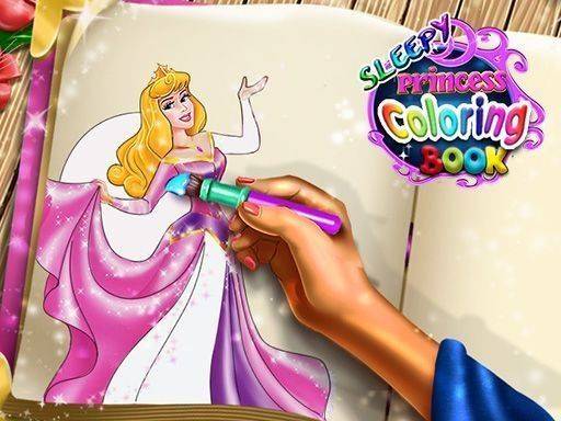 Sleepy Princess Coloring Book Online Game