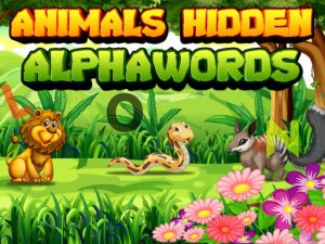Animals Hidden Alphawords Puzzle