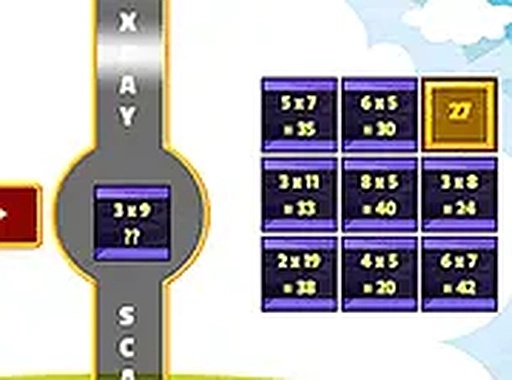 X-Ray Math Multiplication Puzzle Game