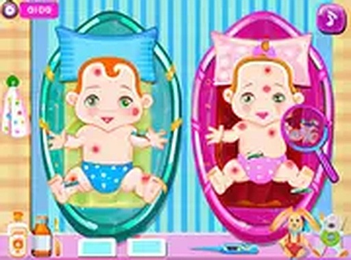 New Born Twins Baby Care Online Game