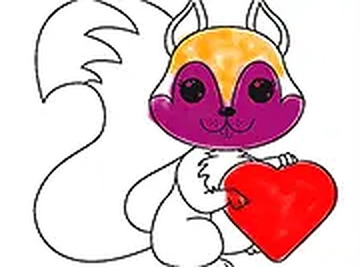 Squirrel Coloring Adventure Online Game