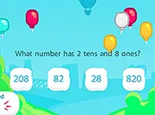 Toon Balloonz Math Game Online