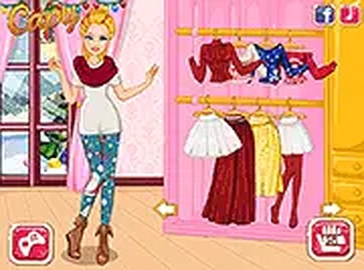 Winter Shopping with Ellie Online Dress Up Game
